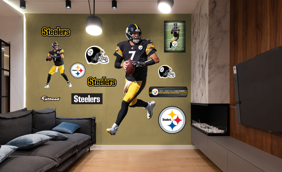 Ben Roethlisberger - RealBig Collection - Official NFL - Pittsburgh Steelers - Reusable Vinyl Wall Decals #3
