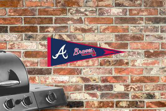 Atlanta Braves:  Pennant        - Officially Licensed MLB    Outdoor Graphic