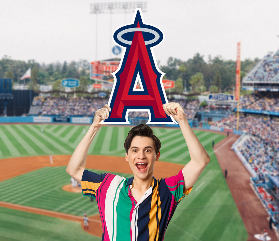 Logo - Big Head - Official MLB - Los Angeles Angels - Foam Core Cutout