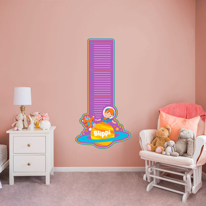Blippi Space Growth Chart        - Officially Licensed Blippi Removable     Adhesive Decal