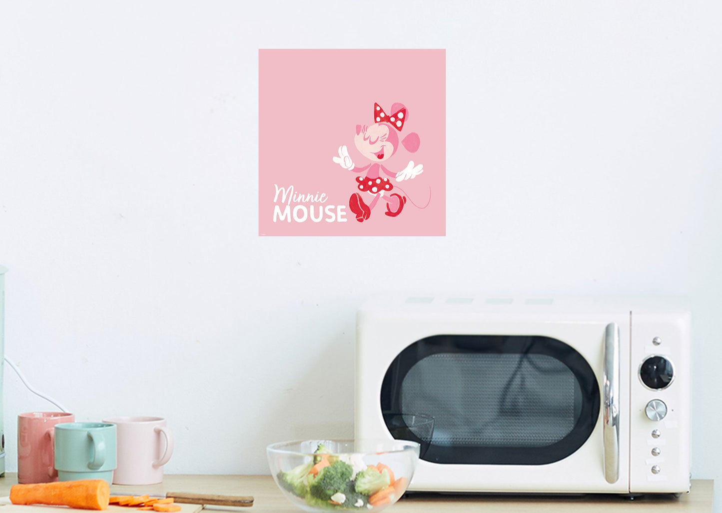 Minnie Mouse:  Minnie Mouse Mural        - Officially Licensed Disney Removable Wall   Adhesive Decal