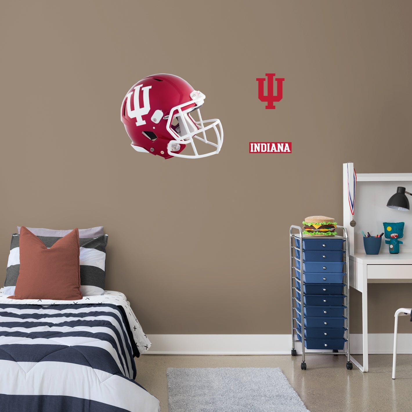 Indiana Hoosiers: Helmet - Officially Licensed NCAA Removable Adhesive Decal