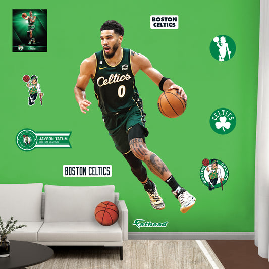Boston Celtics: Jayson Tatum 2022 City Jersey        - Officially Licensed NBA Removable     Adhesive Decal