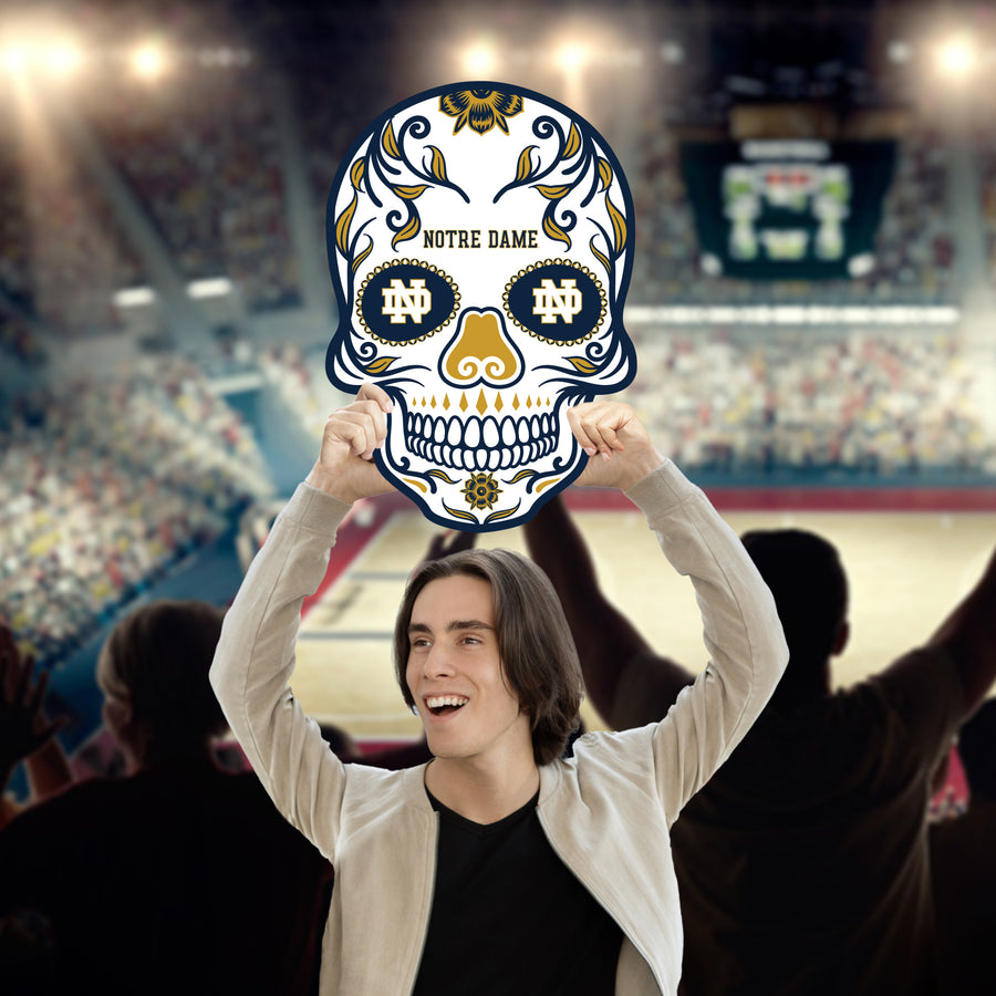 ND Skull Logo - Big Head - Official NCAA - Notre Dame Fighting Irish - Foam Core Cutout