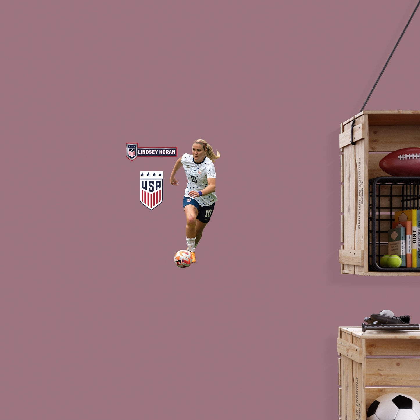 Lindsey Horan         - Officially Licensed USWNT Removable     Adhesive Decal