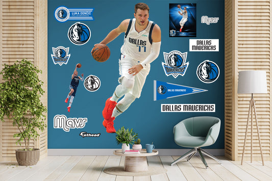 Dallas Mavericks: Luka Dončić         - Officially Licensed NBA Removable     Adhesive Decal