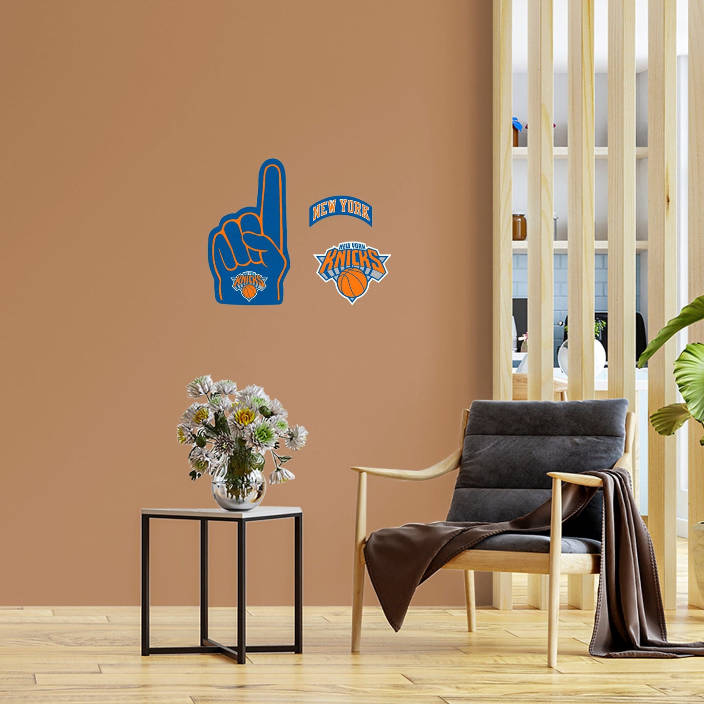 New York Knicks: Foam Finger - Officially Licensed NBA Removable Adhesive Decal