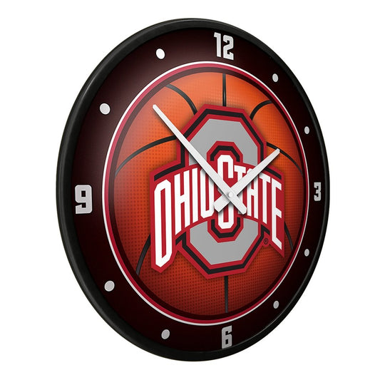 Ohio State Buckeyes: Basketball - Modern Disc Wall Clock - The Fan-Brand