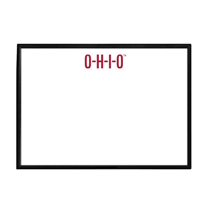 Ohio State Buckeyes: O-H-I-O - Framed Dry Erase Wall Sign - The Fan-Brand