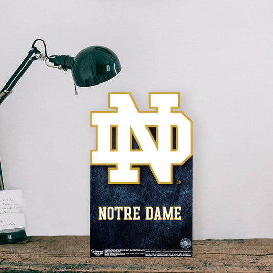 Notre Dame Fighting Irish:   ND  Mini   Cardstock Cutout  - Officially Licensed NCAA    Stand Out