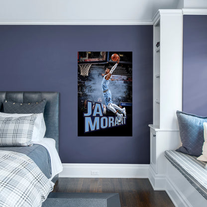 Memphis Grizzlies: Ja Morant Artistic Poster        - Officially Licensed NBA Removable     Adhesive Decal
