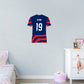 Crystal Dunn Jersey Graphic Icon - Officially Licensed USWNT Removable Adhesive Decal