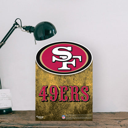 San Francisco 49ers:   Logo  Mini   Cardstock Cutout  - Officially Licensed NFL    Stand Out