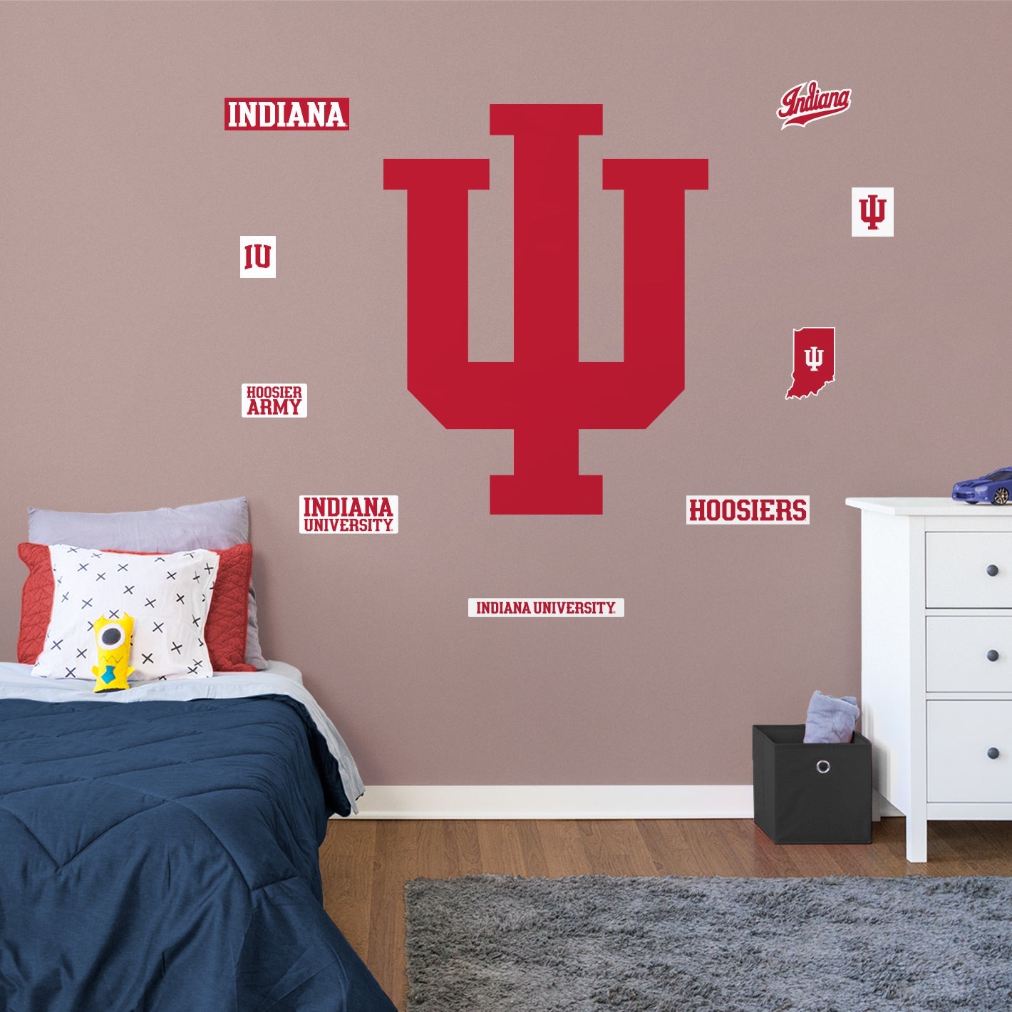 Indiana Hoosiers: Logo - Officially Licensed NCAA Removable Adhesive Decal