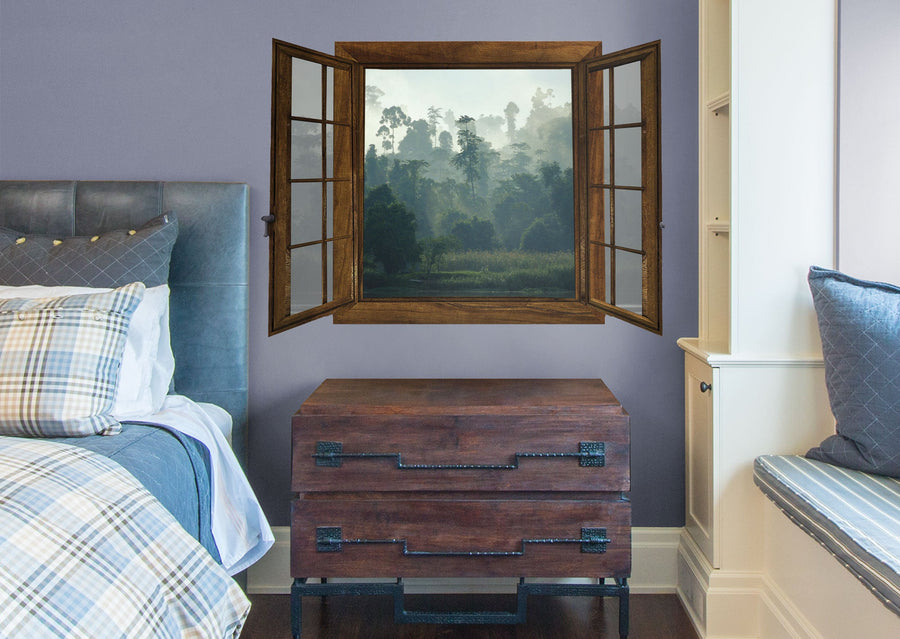 Home Decor:  Jungle Sunny Landscape        -   Removable Wall   Adhesive Decal