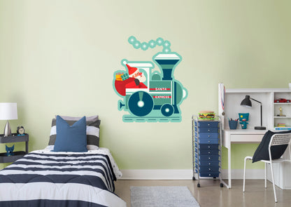 Nursery:  Santa Express Icon        -   Removable Wall   Adhesive Decal