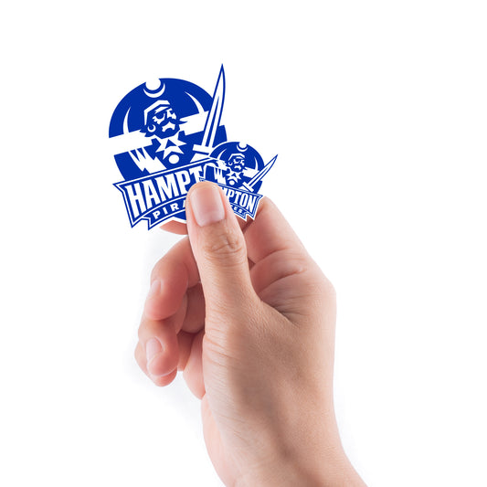 Sheet of 5 -Hampton U: Hampton Pirates 2021 Logo Minis        - Officially Licensed NCAA Removable    Adhesive Decal