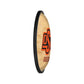 Oklahoma State Cowboys: Hardwood - Oval Slimline Lighted Wall Sign - The Fan-Brand