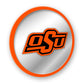 Oklahoma State Cowboys: Modern Disc Mirrored Wall Sign - The Fan-Brand
