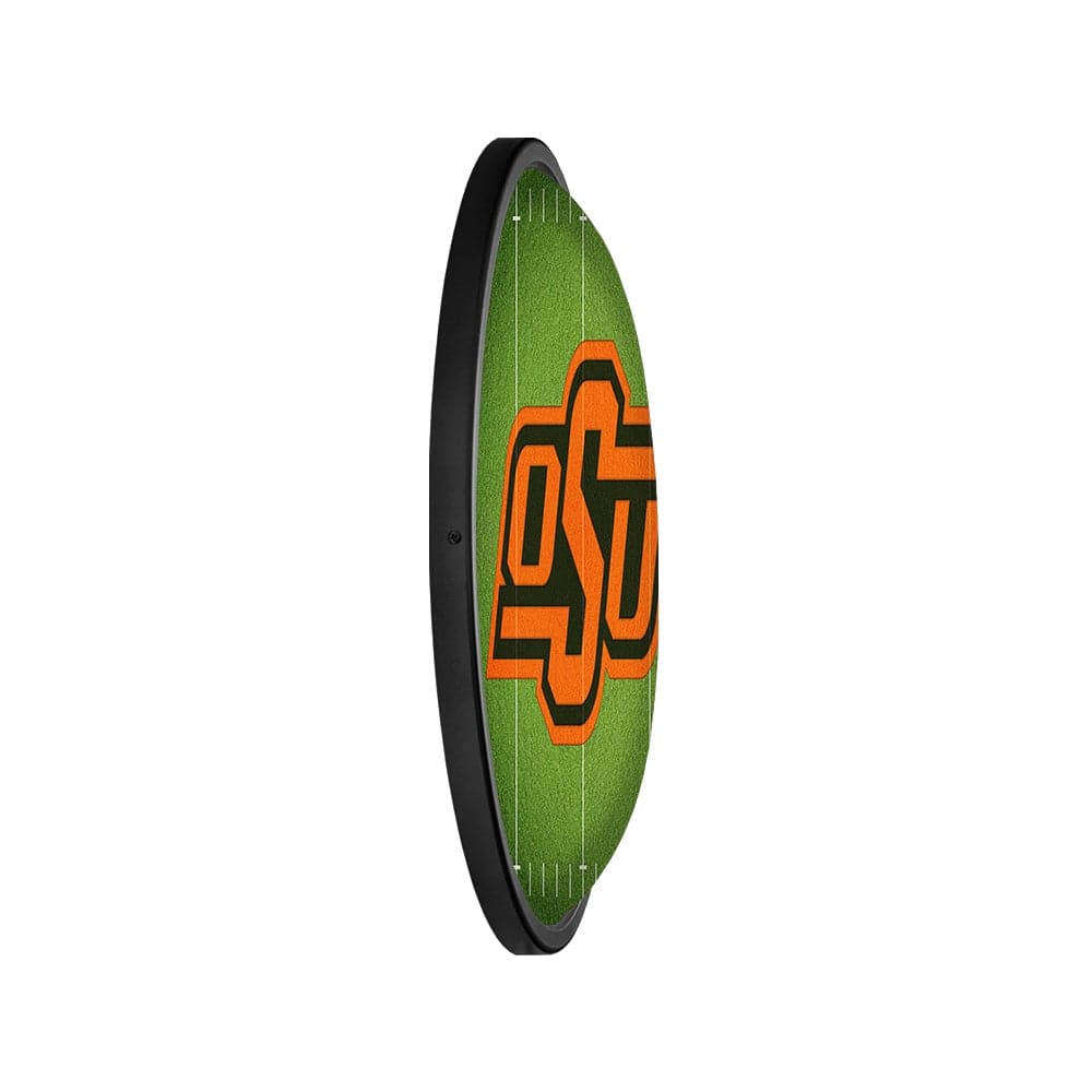 Oklahoma State Cowboys: On the 50 - Oval Slimline Lighted Wall Sign - The Fan-Brand