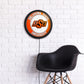 Oklahoma State Cowboys: Round Slimline Lighted Wall Sign - The Fan-Brand