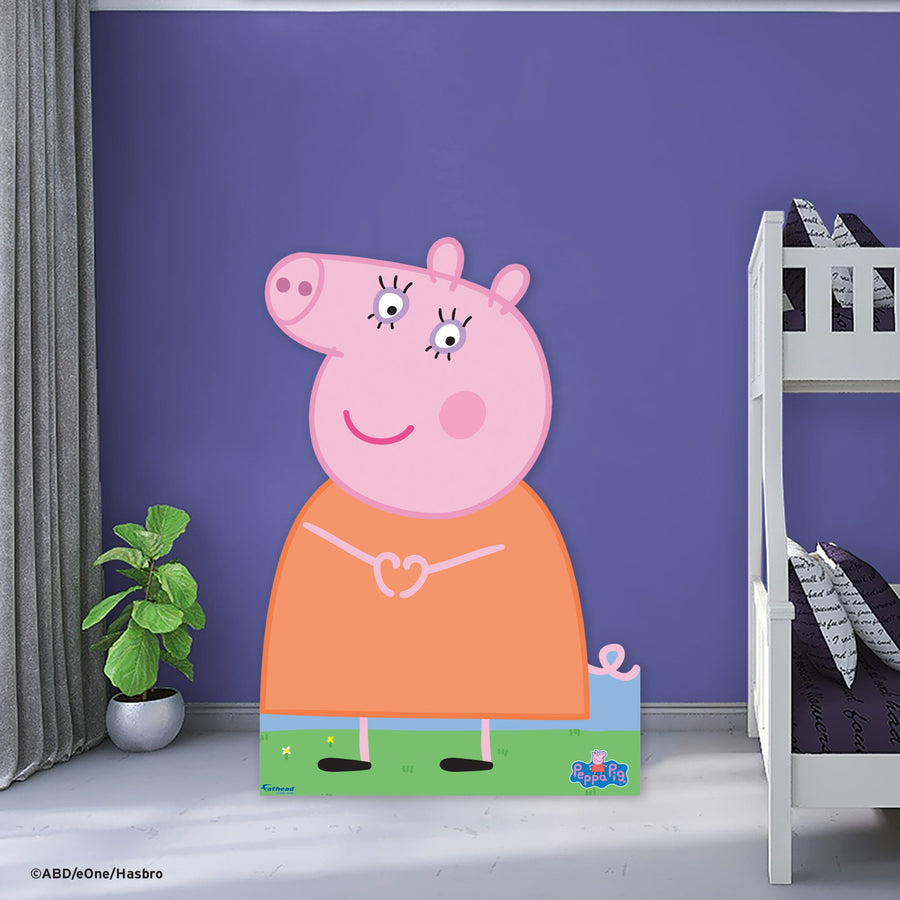 Peppa Pig Mummy - Life-Size Stand Out - Official Hasbro - Foam Core Cutout