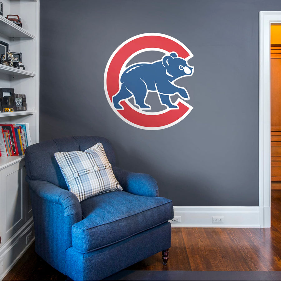Chicago Cubs - RealBig Alternate Logo Collection - Official MLB - Reusable Vinyl Wall Decals