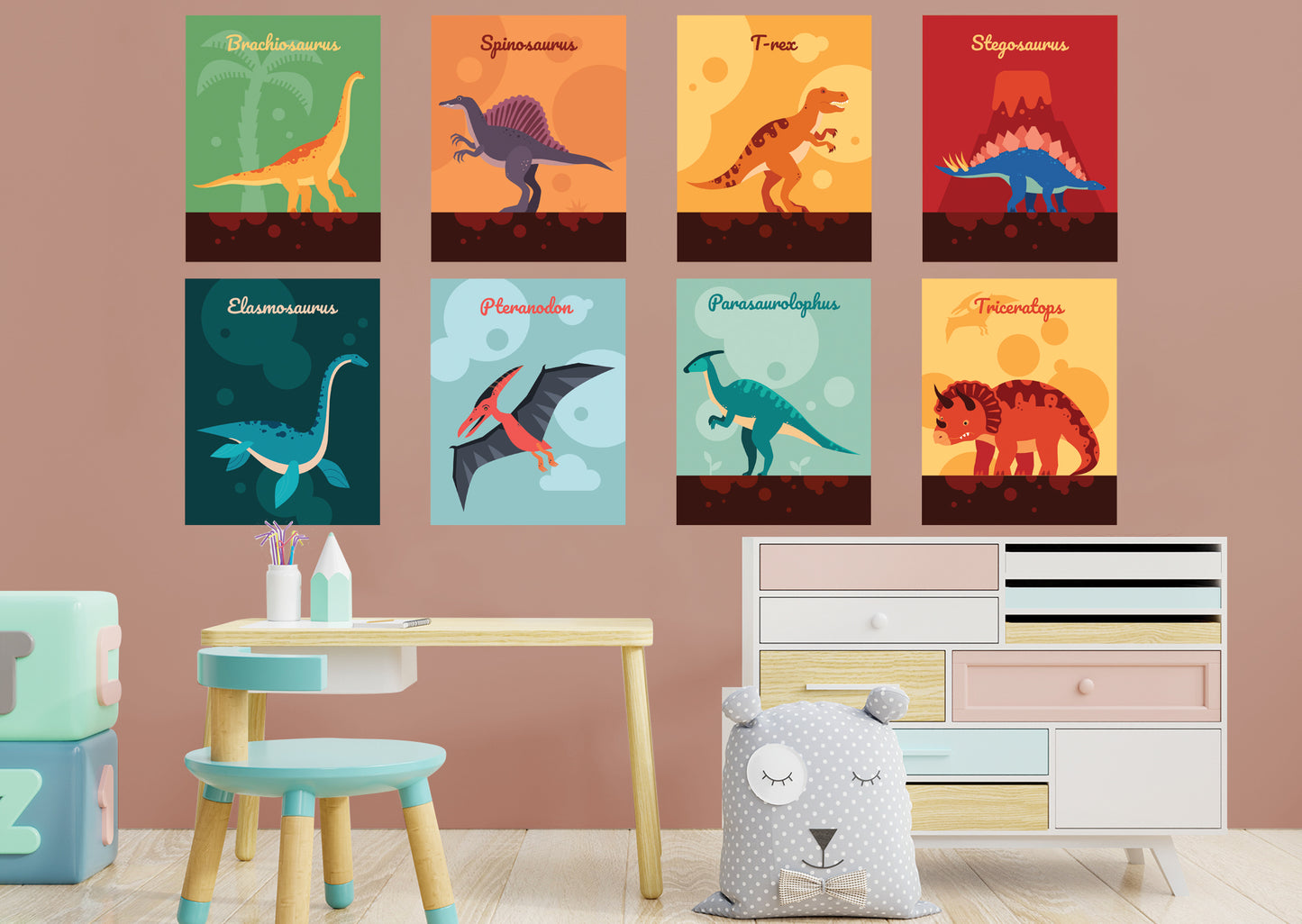 Dinosaur:  Dinosaur Species Collection        -   Removable     Adhesive Decal