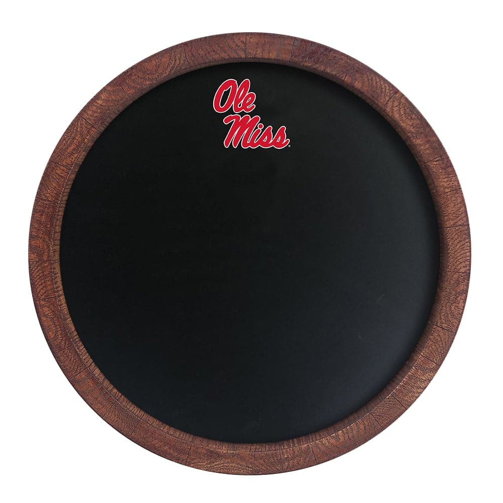 Ole Miss Rebels: Chalkboard "Faux" Barrel Top Sign - The Fan-Brand