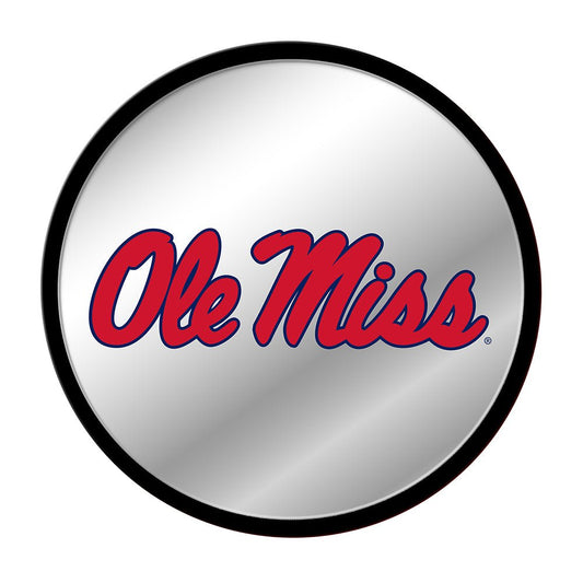Ole Miss Rebels: Modern Disc Mirrored Wall Sign - The Fan-Brand