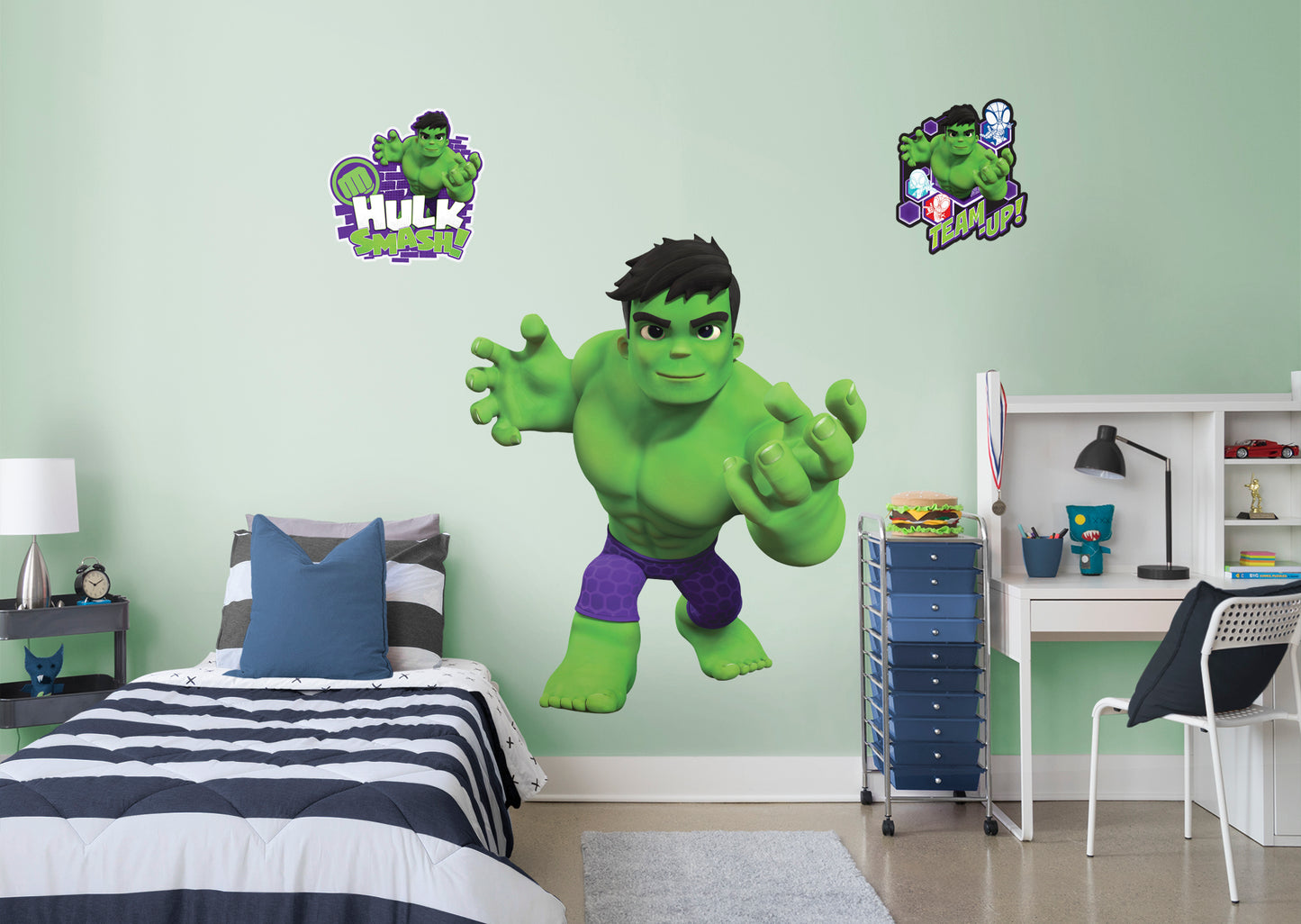 Spidey and his Amazing Friends: Hulk RealBig        - Officially Licensed Marvel Removable Wall   Adhesive Decal