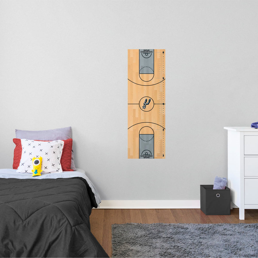 San Antonio Spurs - Growth Chart - Official NBA - Reusable Vinyl Wall Decal