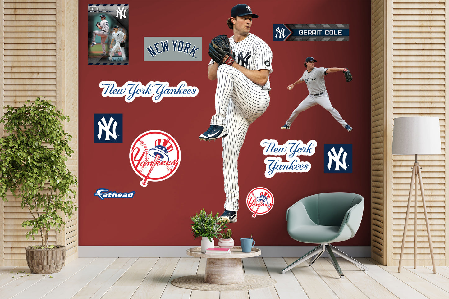 New York Yankees: Gerrit Cole 2021        - Officially Licensed MLB Removable     Adhesive Decal