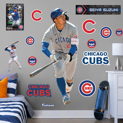 Chicago Cubs: Seiya Suzuki 2022        - Officially Licensed MLB Removable     Adhesive Decal