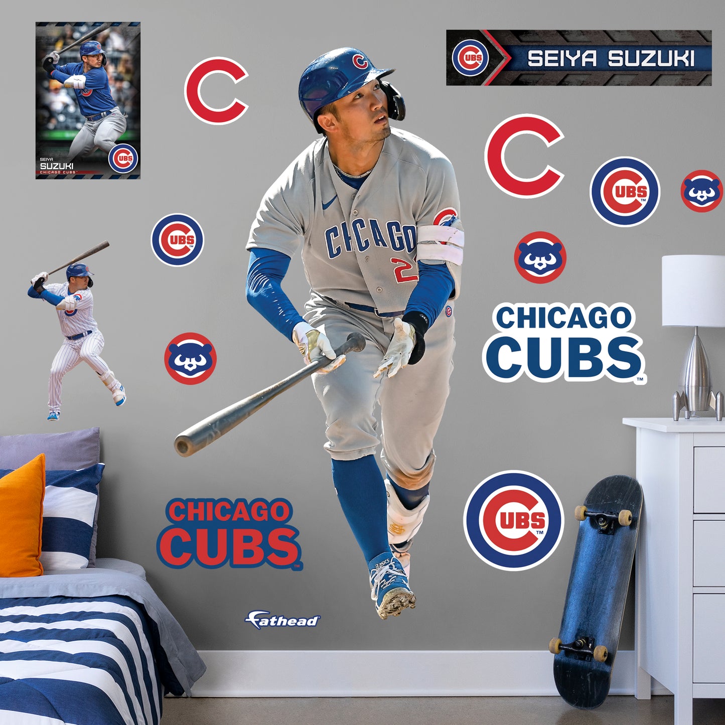 Chicago Cubs: Seiya Suzuki 2022 Home - Officially Licensed MLB