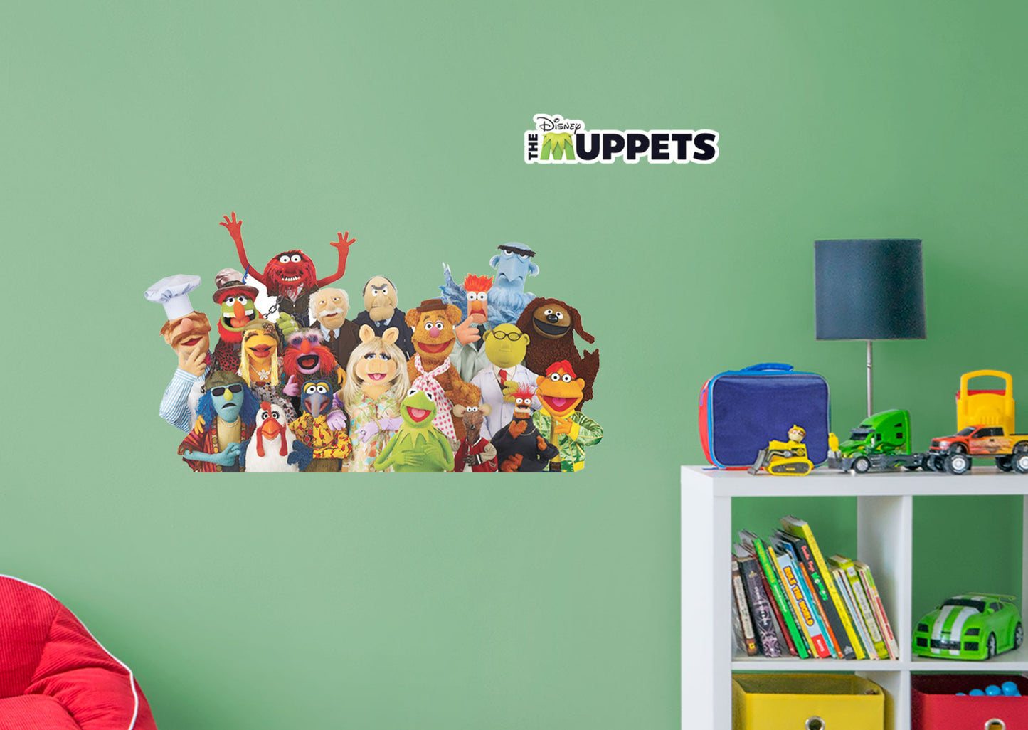 The Muppets:  Group Long RealBig        - Officially Licensed Disney Removable Wall   Adhesive Decal