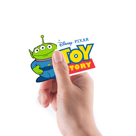 Sheet of 4 -TOY STORY: Aliens Minis        - Officially Licensed Disney Removable Wall   Adhesive Decal