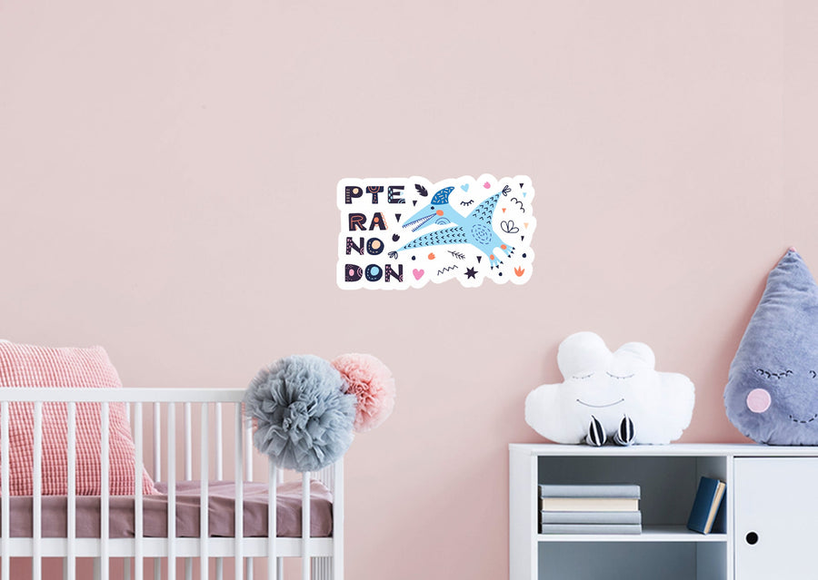 Dinosaurs: Pteranodon Icon        -   Removable Wall   Adhesive Decal