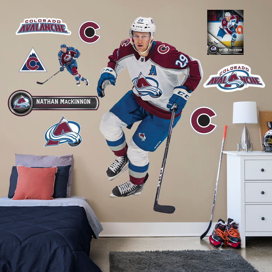 Nathan MacKinnon - RealBig Collection - Official NHL - Colorado Avalanche - Reusable Vinyl Wall Decals #2