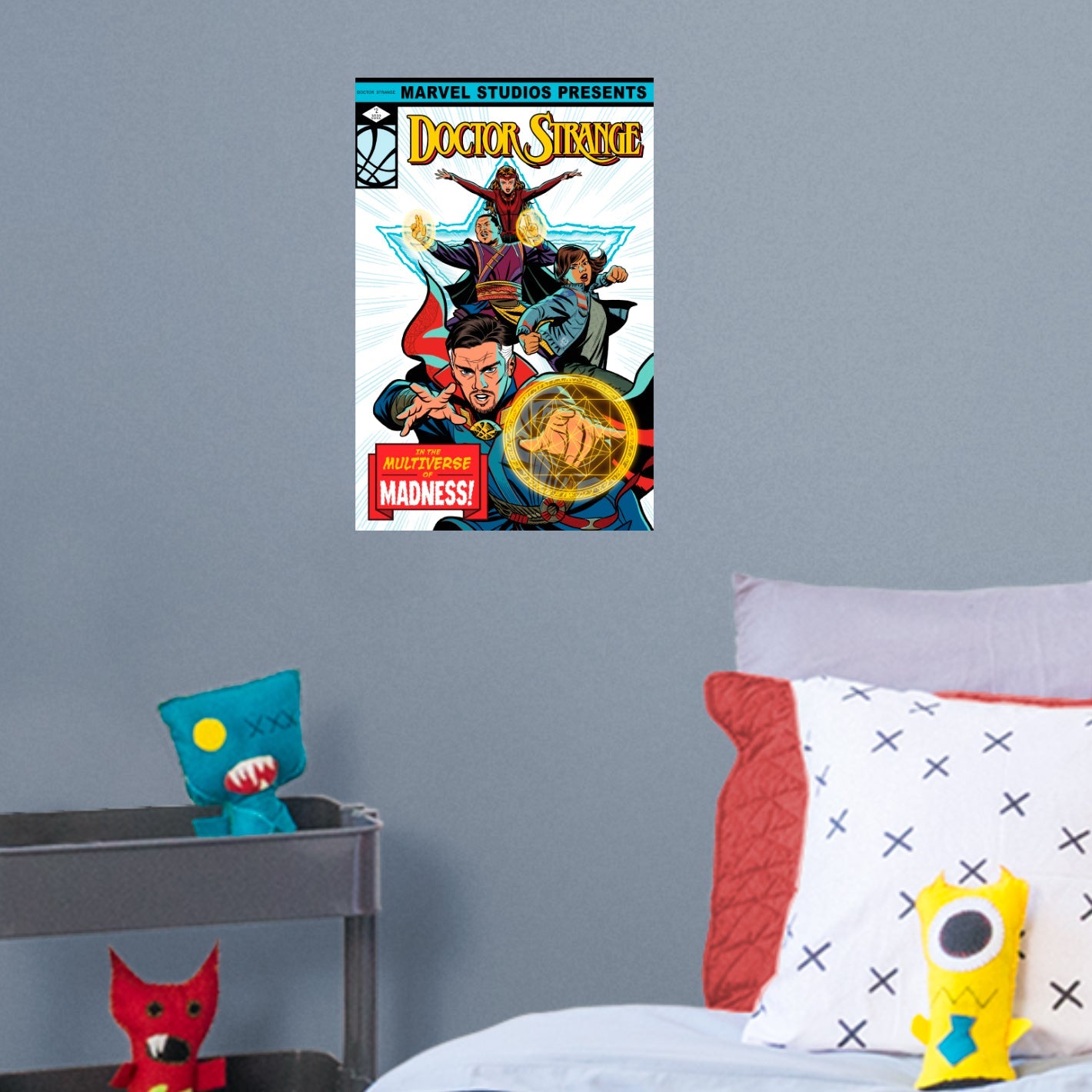 Doctor Strange 2: In the Multiverse of Madness: Doctor Strange in the Multiverse of Madness- Rune Comic Poster - Officially Licensed Marvel Removable Adhesive Decal