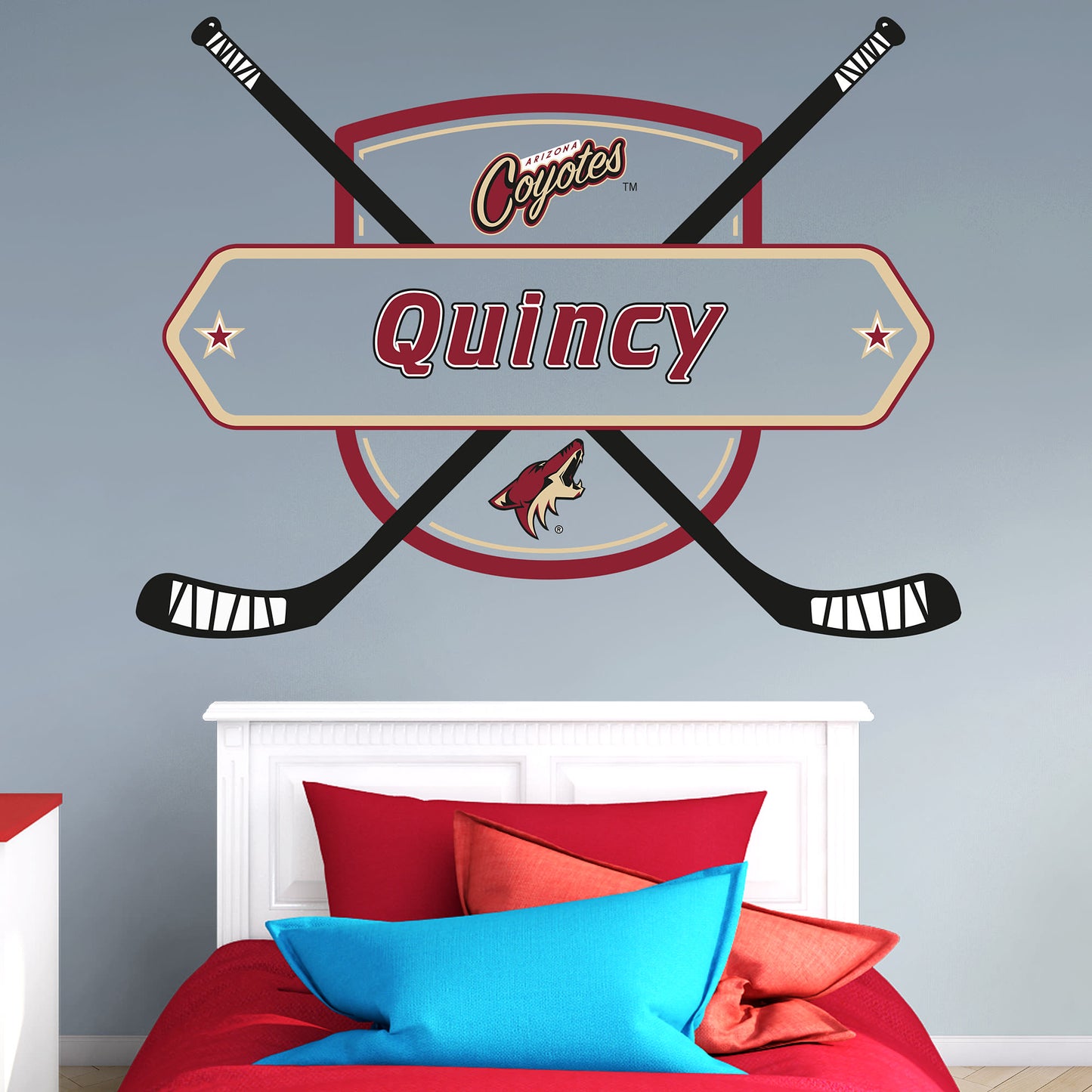 Arizona Coyotes: Personalized Name - Officially Licensed NHL Transfer Decal