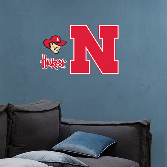 Nebraska Cornhuskers:  2022 Logo        - Officially Licensed NCAA Removable     Adhesive Decal