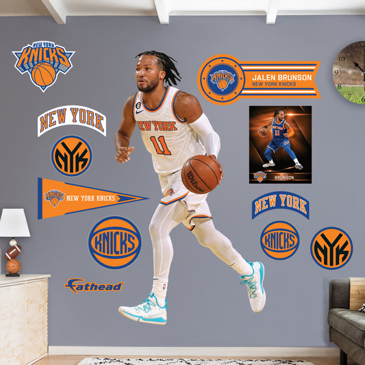 New York Knicks: RJ Barrett 2021 GameStar - NBA Removable Wall Adhesive Wall Decal Large