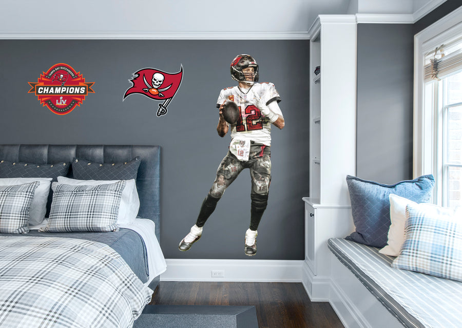 Tom Brady - RealBig Super Bowl LV Collection - Official NFL - Reusable Vinyl Wall Decals