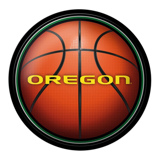 Oregon Ducks: Basketball - Modern Disc Wall Sign - The Fan-Brand