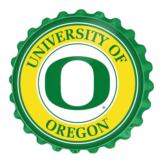 Oregon Ducks: Bottle Cap Wall Sign - The Fan-Brand