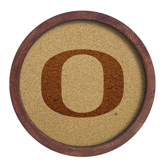 Oregon Ducks: "Faux" Barrel Framed Cork Board - The Fan-Brand