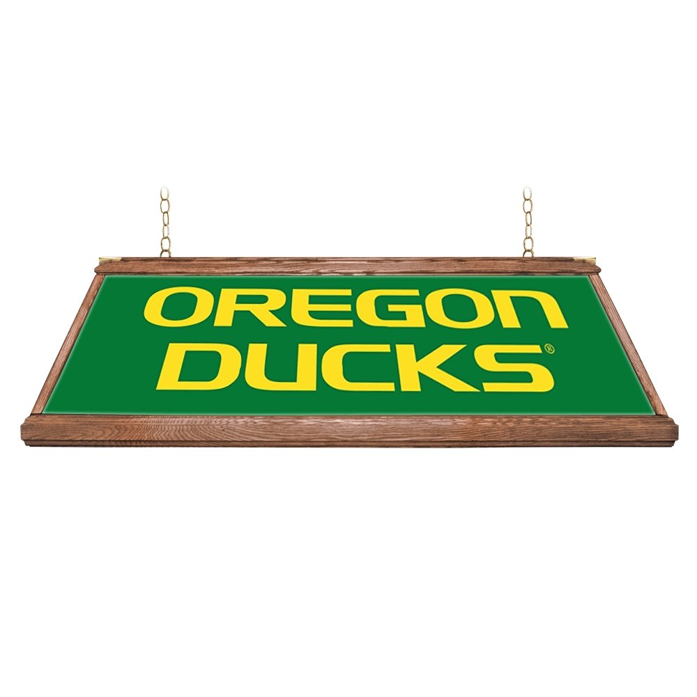 Oregon Ducks: Premium Wood Pool Table Light - The Fan-Brand