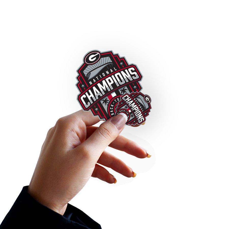 Georgia Bulldogs - RealBig 2022 Football Champions Logo Collection - Official NCAA - Reusable Vinyl Wall Decals #2