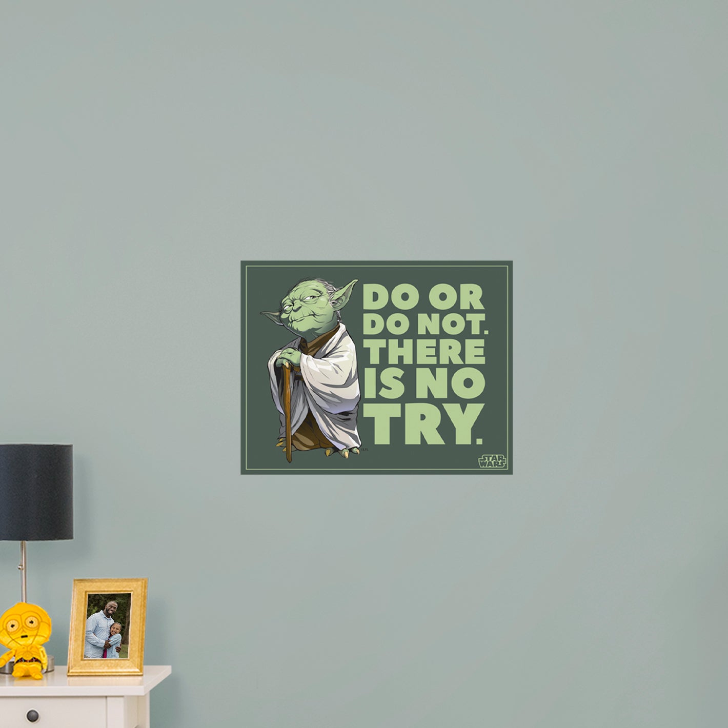 Yoda Do or Do Not Quote Poster - Officially Licensed Star Wars Removable Adhesive Decal